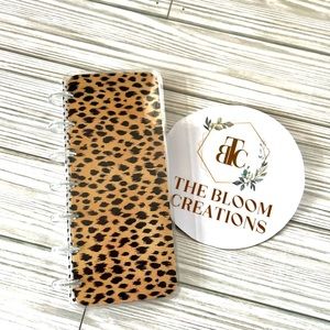 Happy planner weekly notes Skinny mini size Fierce woman leopard cheetah
